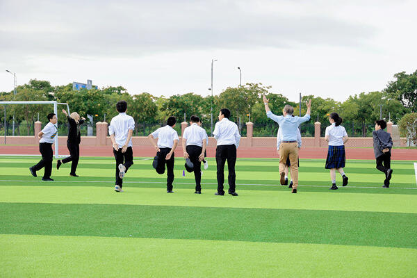 Morning exercise,Hiba Academy Nantong